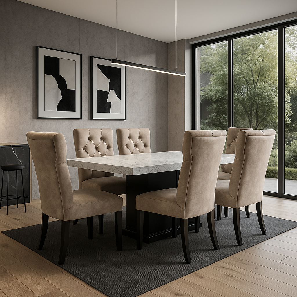 Comedor Capitoneado 6 Sillas