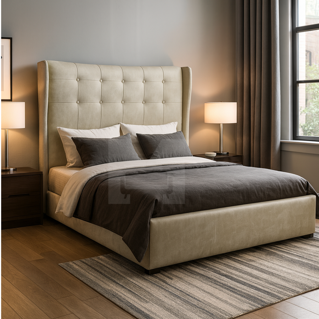 Cama Adriana Tapizada 2.5 Plazas