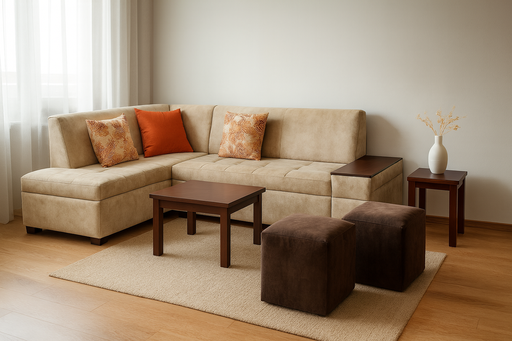 [M-20680] Sala Capri Beige + Cafe